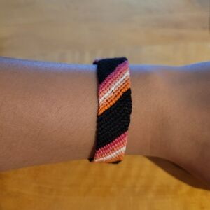 Pride Lesbian Flag Friendship Bracelet